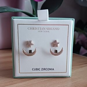 Christian Siriano Star and Moon Earrings